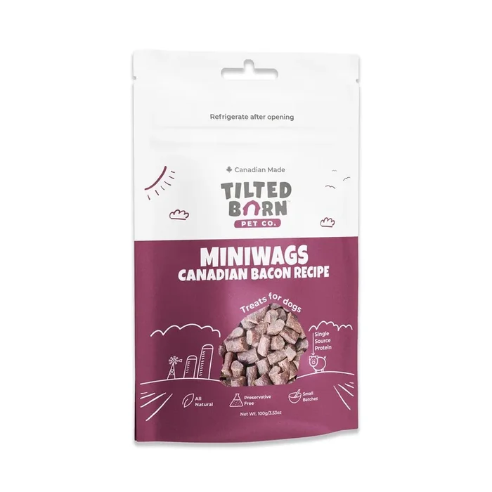 Tilted Barn Miniwags Canadian Bacon Dog Treats