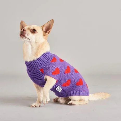 TINY WOLF | Multi Heart Dog Sweater