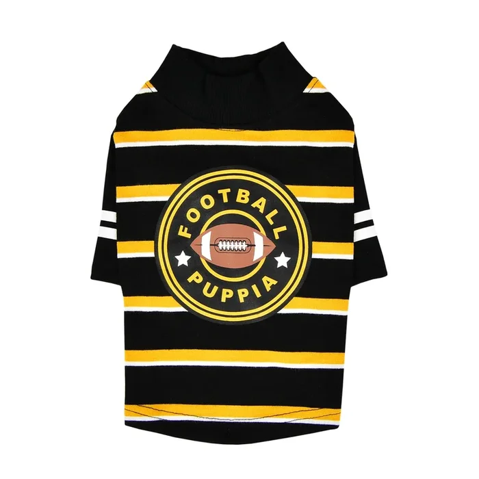 Touchdown Dog Shirt by Puppia – Black