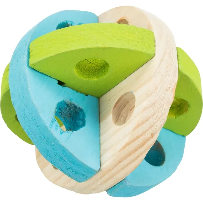 Toys for small animals wooden snack and play ball Trixie