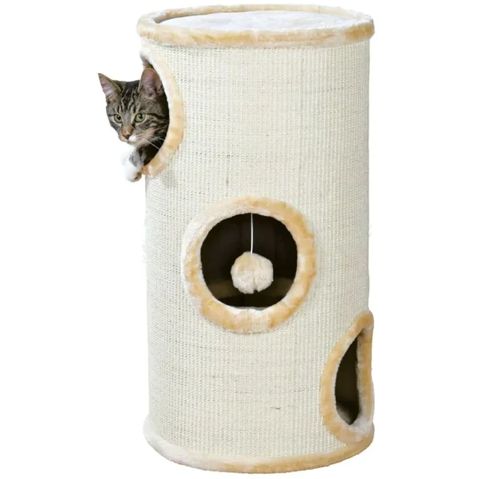 Trixie Samuel 3 Storey Tower for Cats (Beige)