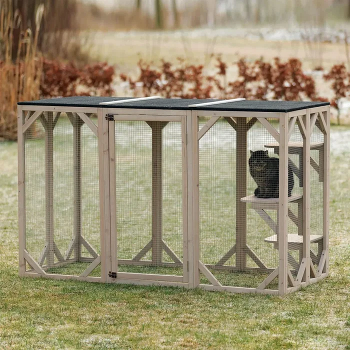 Trixie Wooden Outdoor Cattery – Small