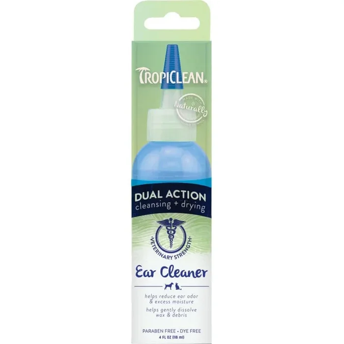 Tropiclean Dual Action Ear Cleaner for Dogs and Cats