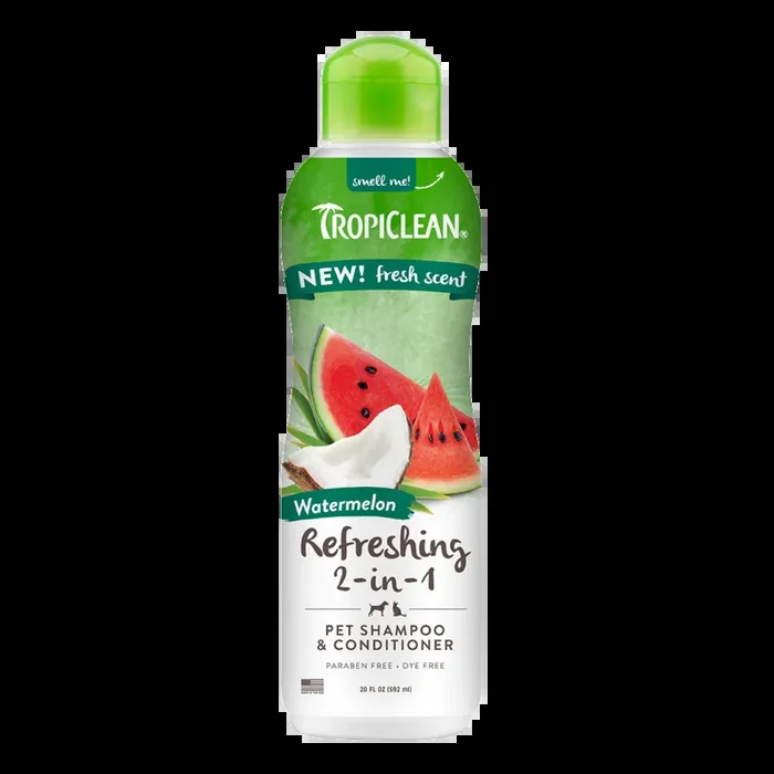 TropiClean Watermelon Deep Cleansing 2-In-1 Pet Shampoo & Conditioner