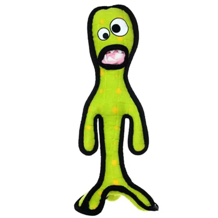 Tuffy Alien Series Dog Toy – G6 Green Alien