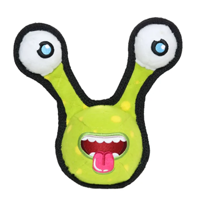 Tuffy Alien Series Dog Toy – Green 2eye