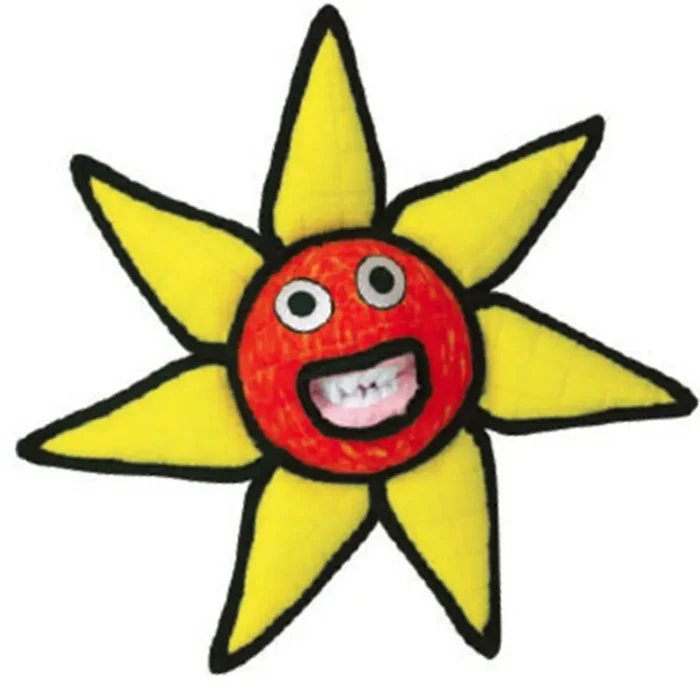 Tuffy Alien Series Dog Toy – Red Flower