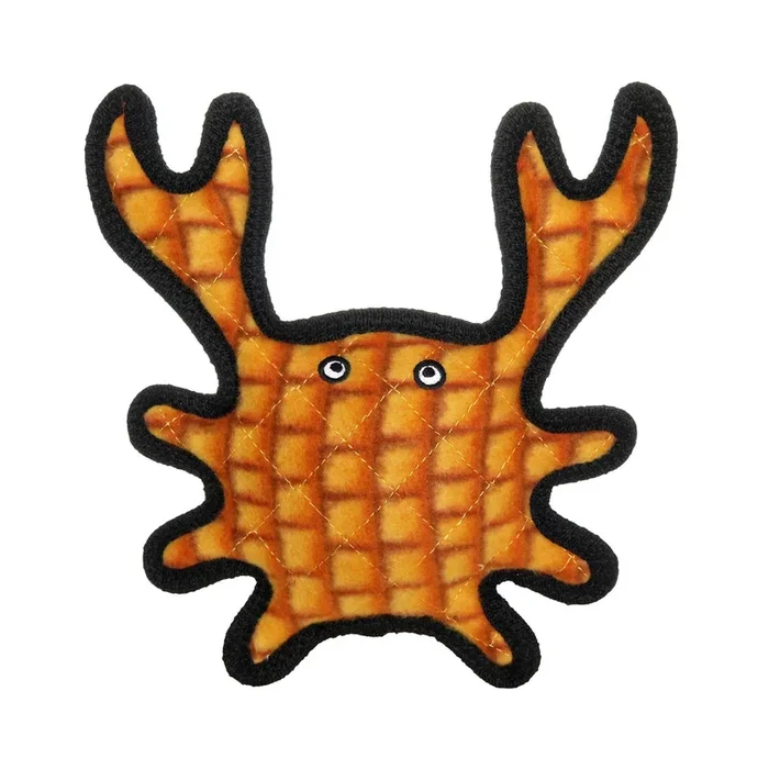 Tuffy Ocean Creatures Dog Toy – Medium Orange Crab