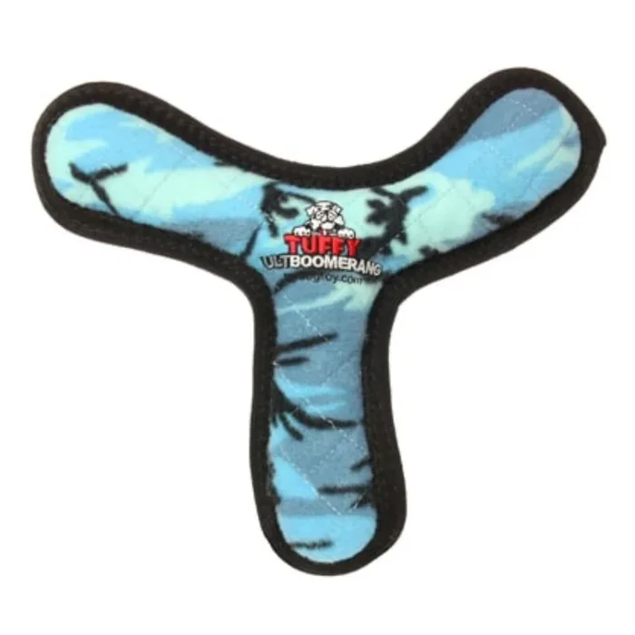 Tuffy Ultimate Boomerang Dog Toy – Camo Blue
