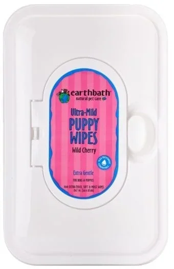 Ultra-Mild Puppy Wipes Wild Cherry