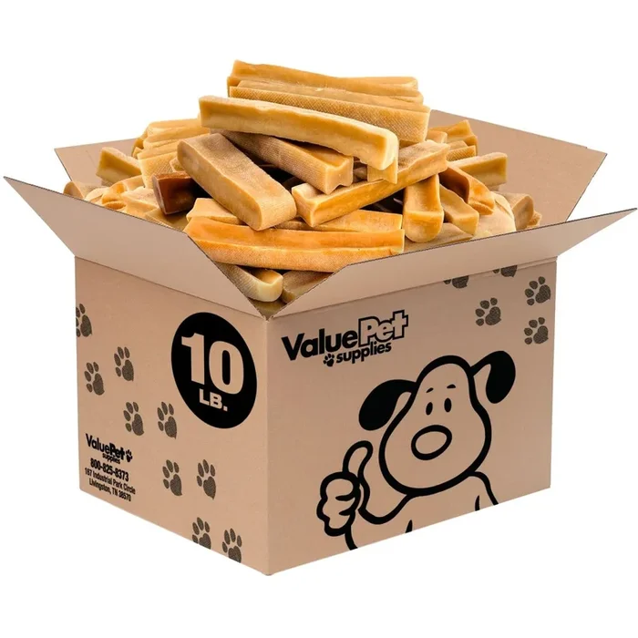 ValueBull Himalayan Yak Cheese Dog Chews, Large, 10 lb Bulk Pack