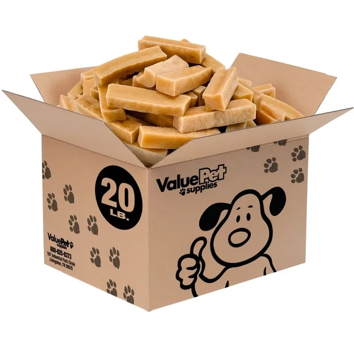 ValueBull Himalayan Yak Cheese Dog Chews, Small, 20 lb Bulk Pack