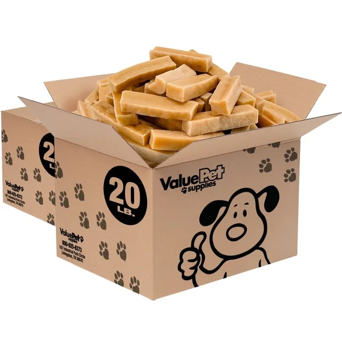 ValueBull Himalayan Yak Cheese Dog Chews, Small, 40 lb Wholesale Pack