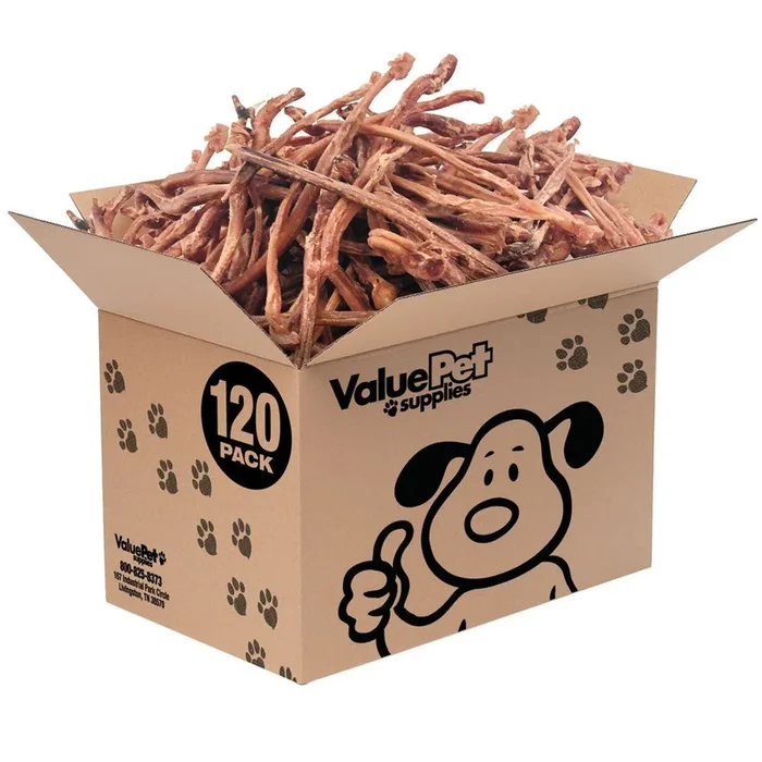 ValueBull Lamb Pizzle Sticks, 120 Count Bulk Pack