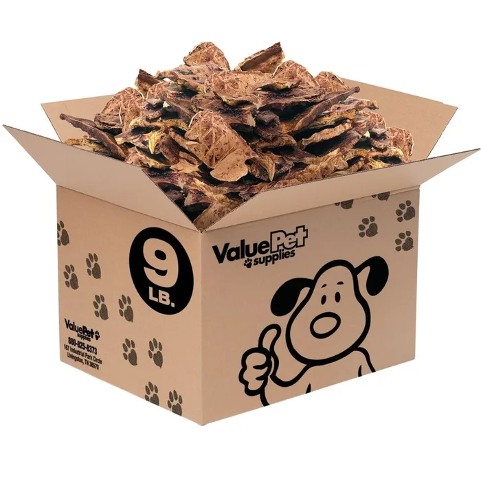 ValueBull New Zealand Lamb Lung Dog Chews, Sliced, 9 Pounds Bulk Pack