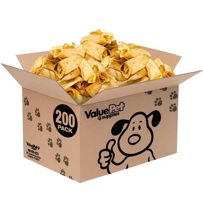 ValueBull Premium Cow Ears, 200 Count Bulk Pack