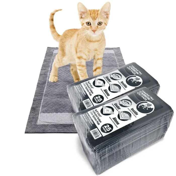 ValuePad Plus Cat Litter Pads, 16.9×11.4 Inch, Carbon, 50 Count – Breeze Compatible Refills