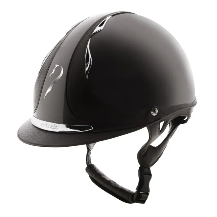 Varnished riding helmet Antarès Premium