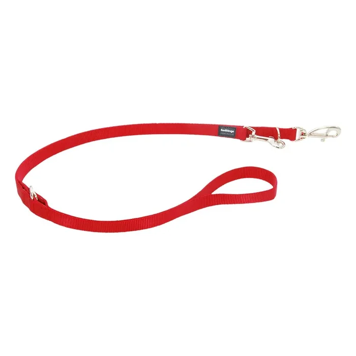 Versatile multi-position dog leash Red Dingo [Size 1.5×200 cm]