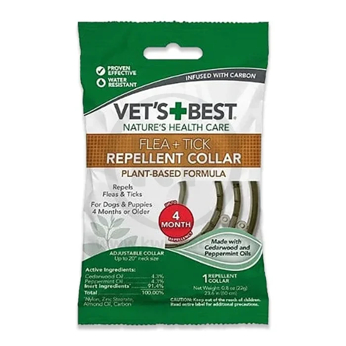Vet’s Best Flea and Tick Repellent Dog Collar 20-in