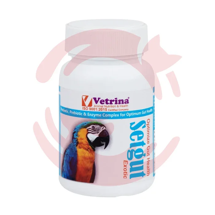 Vetrina Setgut Exotic Gut Health Optimizer for Birds (50g)