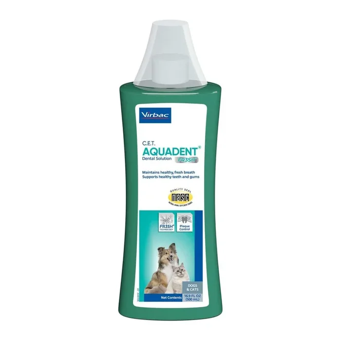 Virbac C.E.T. Aquadent FR3SH Dental Solution for Dogs and Cats
