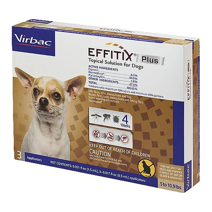 Virbac EFFITIX PLUS Topical Solution for Dogs – 3 Doses