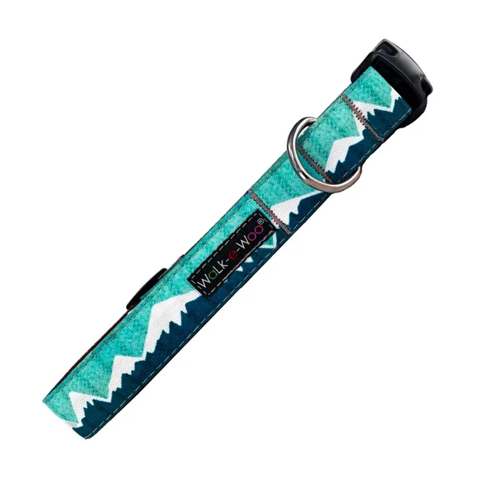 WaLk-e-Woo Snowcap Mountain Dog Collar – Wintergreen