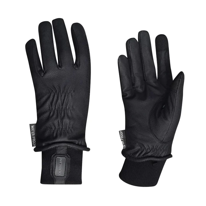 Waterproof thinsulate riding gloves in synthetic leather Dublin