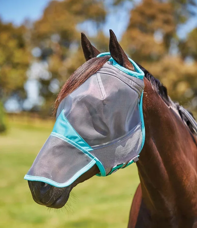 Weatherbeeta ComFITec Deluxe Fine Mesh Horse Fly Mask with Nose