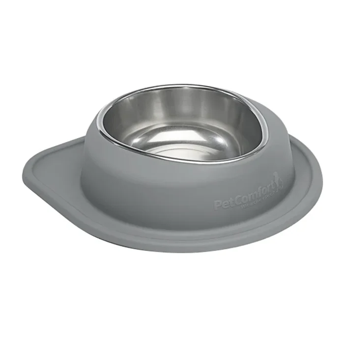 WeatherTech Low Single Diner with Stainless Steel Dog Bowl – Dark Gray