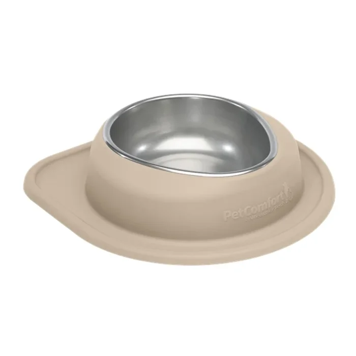 WeatherTech Low Single Diner with Stainless Steel Dog Bowl – Tan