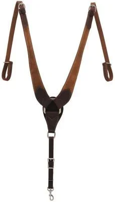 Weaver Rough Out Oiled Canyon Rose Pulling Breast Collar