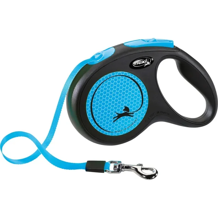 Webbing dog leash Flexi New Neon [Size M]