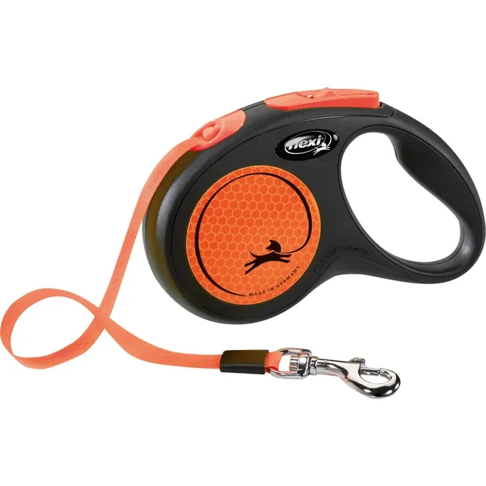 Webbing dog leash Flexi New Neon [Size M]
