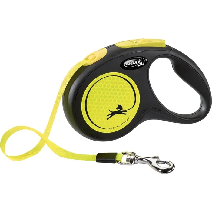 Webbing dog leash Flexi New Neon [Size S]