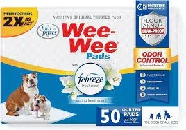 Wee-Wee Odor Control Pads for Dogs, 22 x 23 in, 50 count