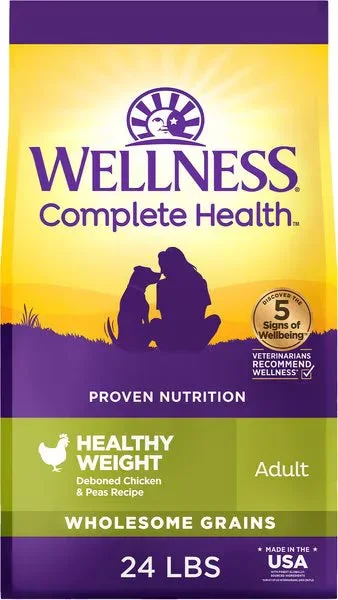 Wellness Complete Health Natural Healthy Weight Chicken and Peas Recipe Dry Dog Food