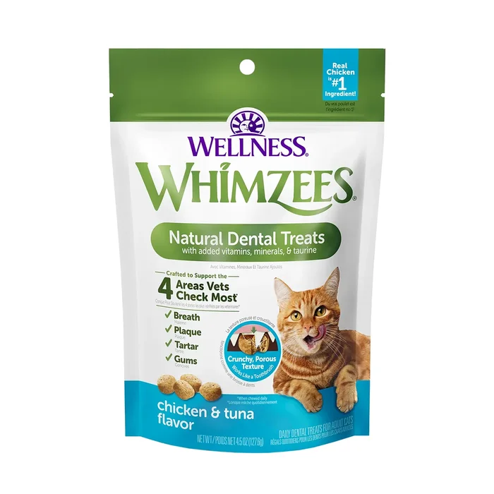 Whimzees Dental Cat Treats – Chicken & Tuna