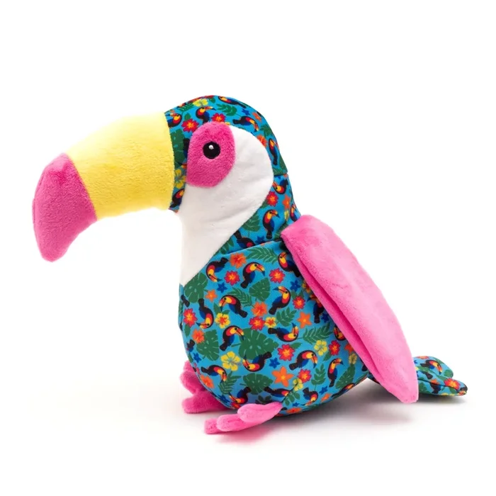 Worthy Dog Animal Bonded Mesh Dog Toy – Toucan