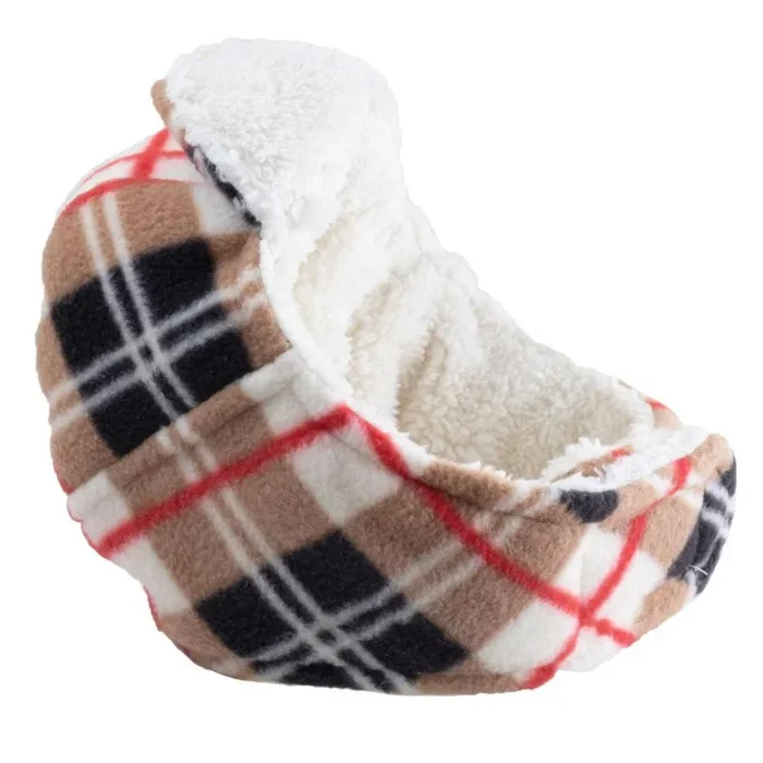 Worthy Dog Aviator Dog Hat – Tan Plaid