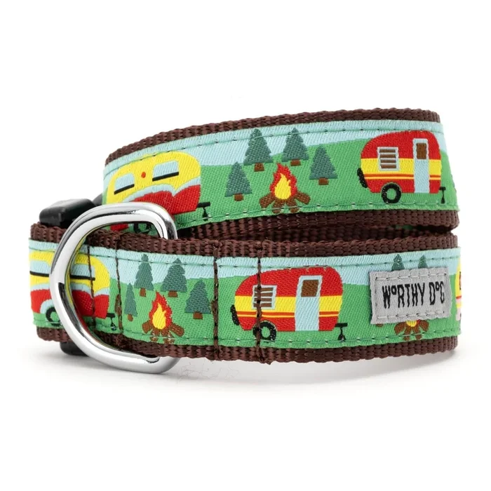 Worthy Dog Happy Camper Dog Collar