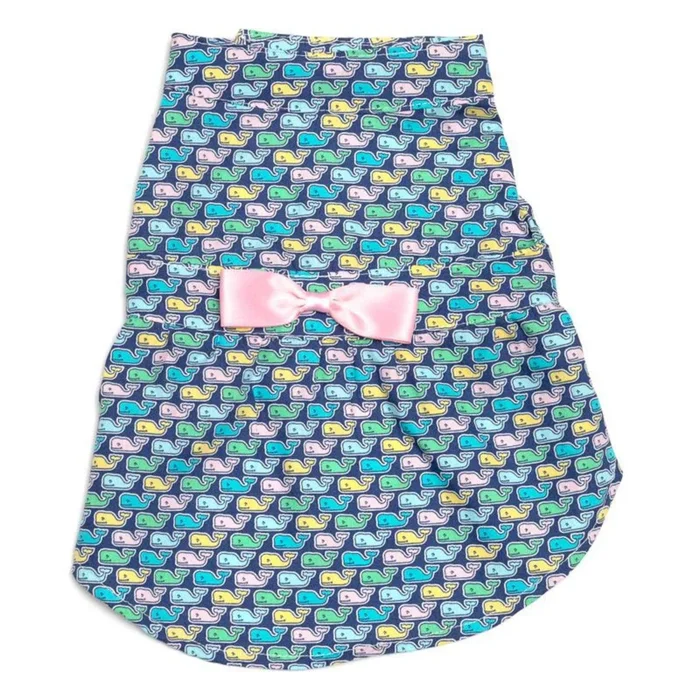 Worthy Dog Multi-Whales Dog Dress