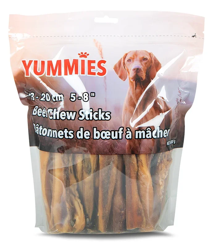 Yummies Beef Chew Sticks, 5″ – 8″, 680 g