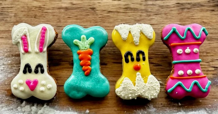 YumYum4Dogs Easter Mini Bones: Bunny, Carrot, Chick & Egg