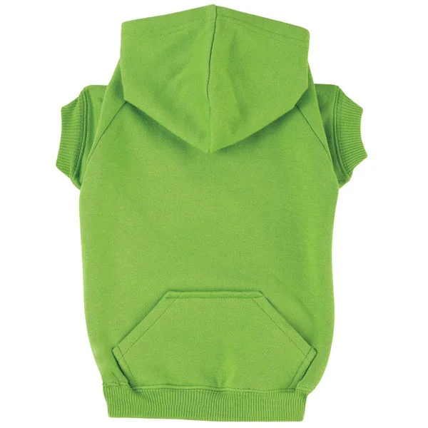 Zack & Zoey Basic Dog Hoodie – Parrot Green