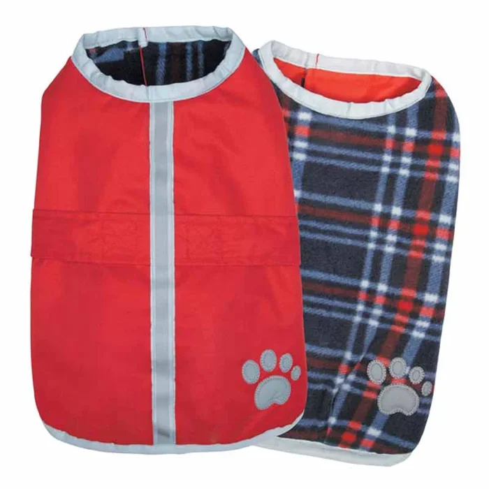 Zack & Zoey Nor’easter Dog Blanket Coat – Red