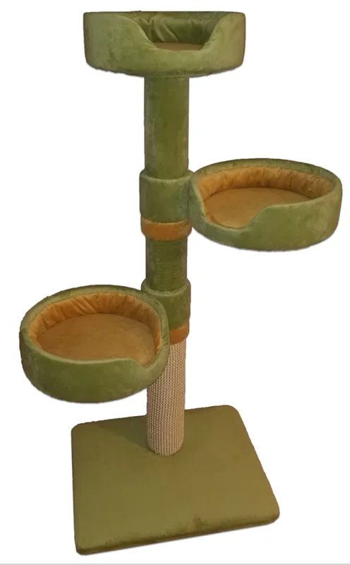 ZenByCat Hybernest Triplex Cat Tower w/ (3) Cat Bed