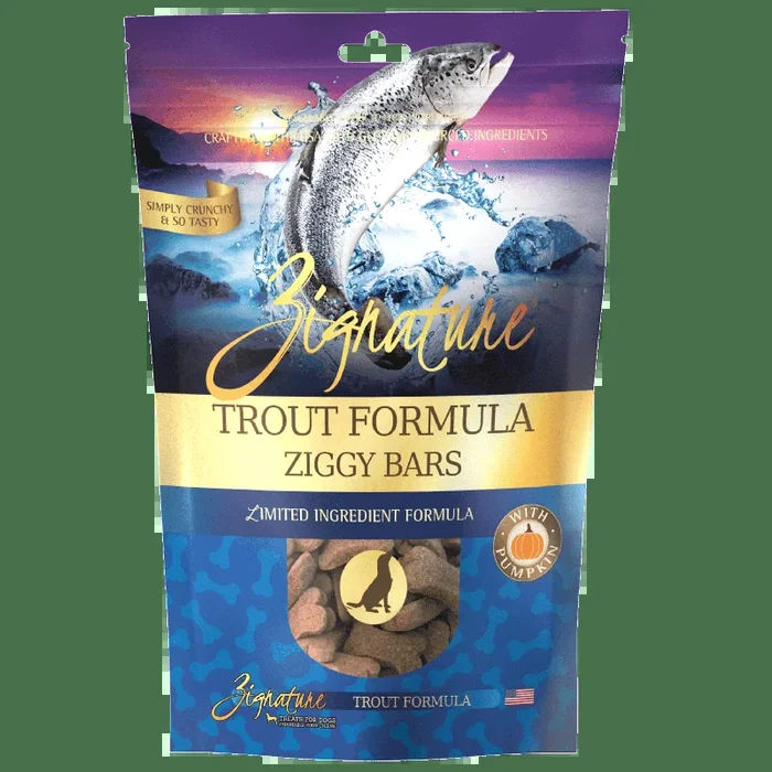 Zignature Trout Biscuit Treats For Dog, 12oz