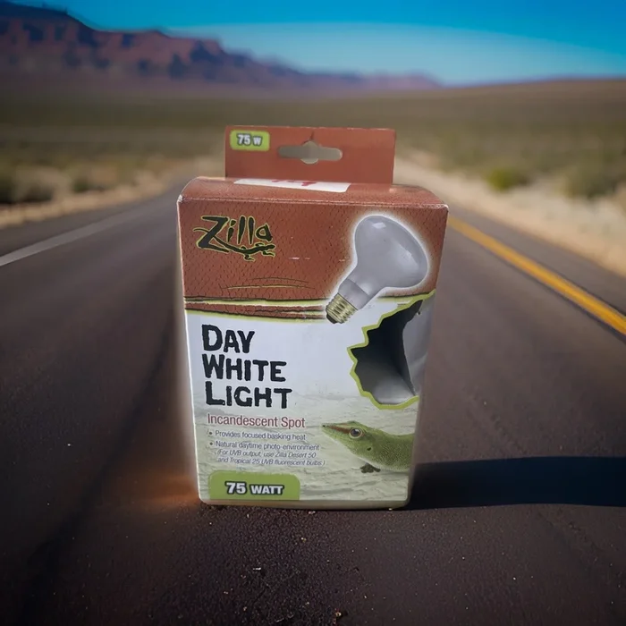 zilla day white light incandescent spot 75 watts
